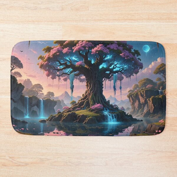 Item preview, Sky Garden – Glowing Floating Island Fantasy Art designed and sold by LittleBigGifts.