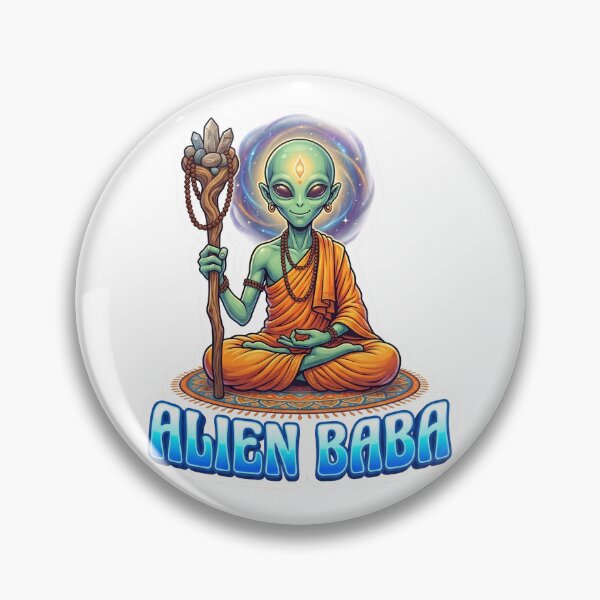 Item preview, Alien Baba Intergalactic Yogi Sticker designed and sold by krazzyremo.