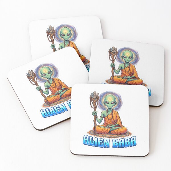 Item preview, Alien Baba Intergalactic Yogi Sticker designed and sold by krazzyremo.