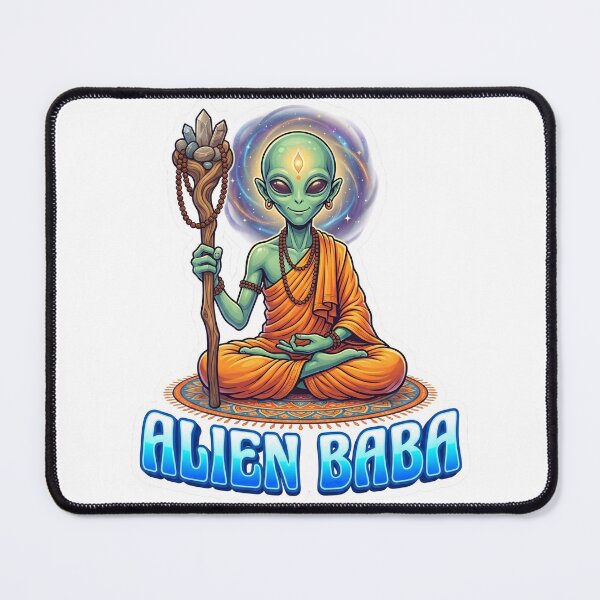 Item preview, Alien Baba Intergalactic Yogi Sticker designed and sold by krazzyremo.