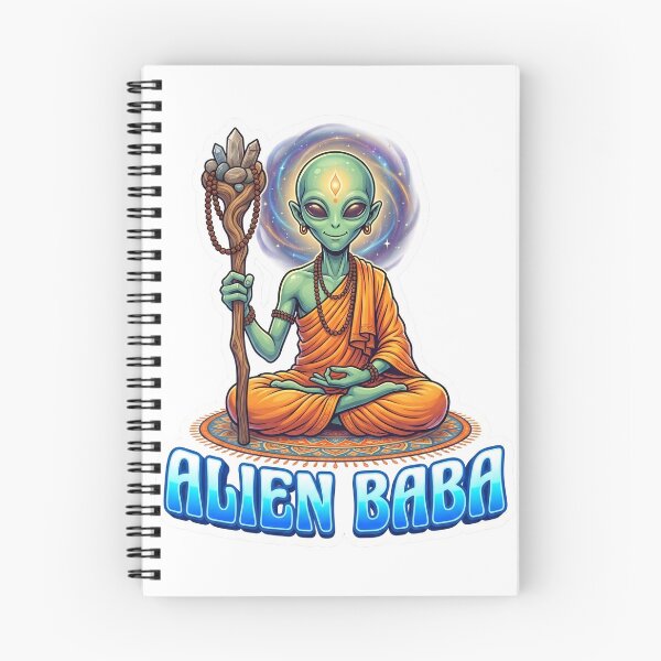 Item preview, Alien Baba Intergalactic Yogi Sticker designed and sold by krazzyremo.