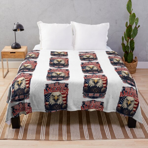 Item preview, God Bless America Eagle EST 1776 Patriotic American Flag designed and sold by Abdelillah10.