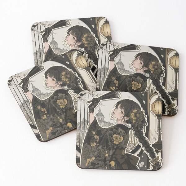Item preview, Black Hakama Lady - kawaii version designed and sold by Japanese Vibes.
