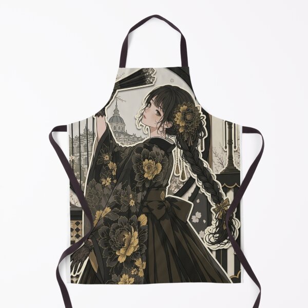 Item preview, Black Hakama Lady - kawaii version designed and sold by Japanese Vibes.