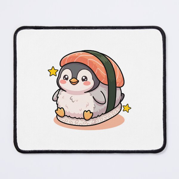 Item preview, Cute Penguin Sushi Kawaii Japanese Food designed and sold by yuki-hana.