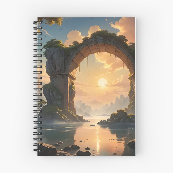 Item preview, Golden Gateway – Floating Archway Fantasy Landscape designed and sold by LittleBigGifts.