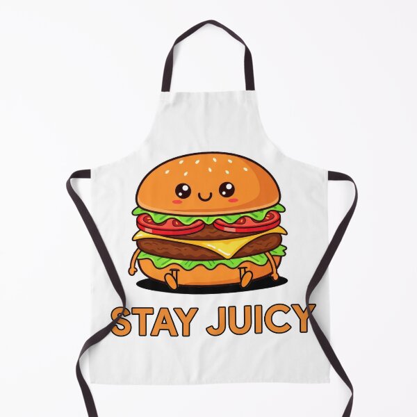 Item preview, Stay Juicy Cute Kawaii Burger Food Pun Graphic designed and sold by DigitalArtx-com.