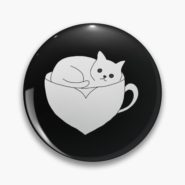 Item preview, Cat resting in a teacup illustration  designed and sold by LeshanArt.