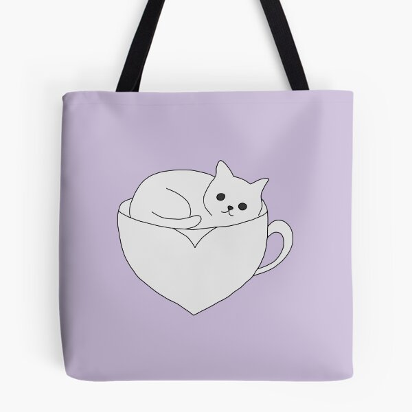 Item preview, Cat resting in a teacup illustration  designed and sold by LeshanArt.