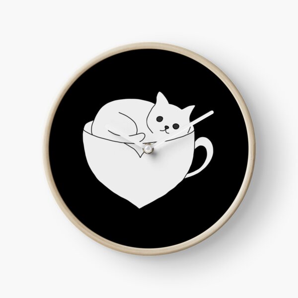 Item preview, Cat resting in a teacup illustration  designed and sold by LeshanArt.