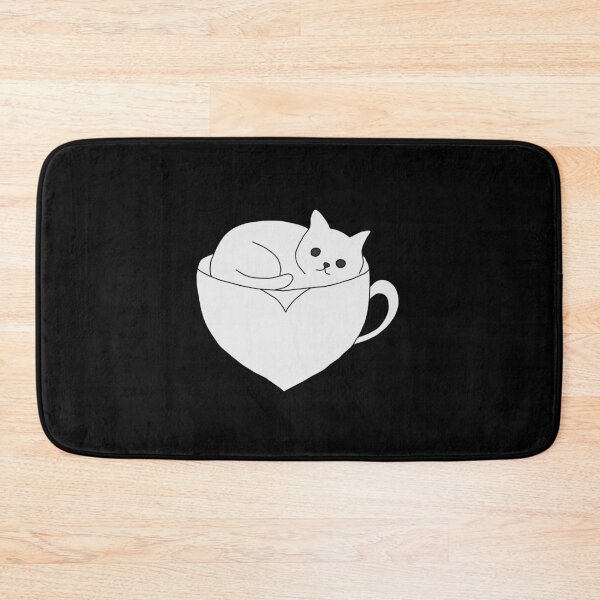 Item preview, Cat resting in a teacup illustration  designed and sold by LeshanArt.