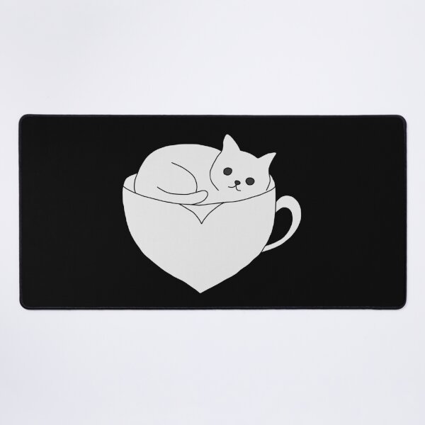 Item preview, Cat resting in a teacup illustration  designed and sold by LeshanArt.