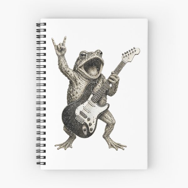 Item preview, Halloween frog Playing Electric Guitar Funny frog designed and sold by Rahamkshop.