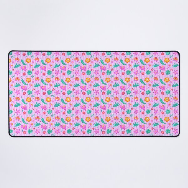 Item preview, Tropical Pastel Floral Pattern – Cute Summer Hibiscus & Leaves designed and sold by lydiadesign.