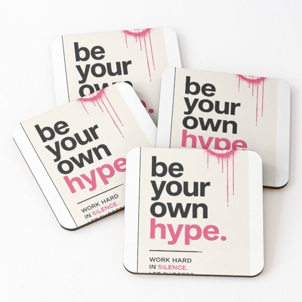 Item preview, Be Your Own Hype – Motivational Typography Aesthetic Quote designed and sold by ameerasif.