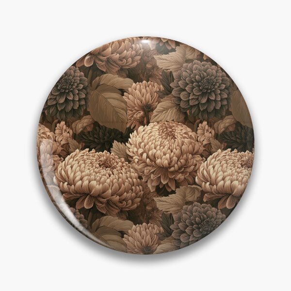 Item preview, Classic Chrysanthemum Floral  - Botanical Garden Pattern  - Gift Ideas For Men designed and sold by RoyalStarsPatts.