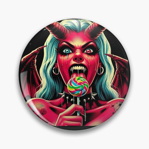 Item preview, Vivid Demon Girl With Lollipop designed and sold by Voodoo Store Paranormal Collections.