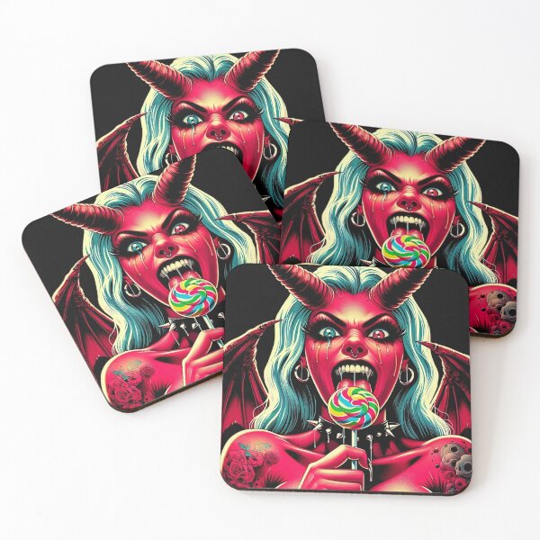 Item preview, Vivid Demon Girl With Lollipop designed and sold by Voodoo Store Paranormal Collections.