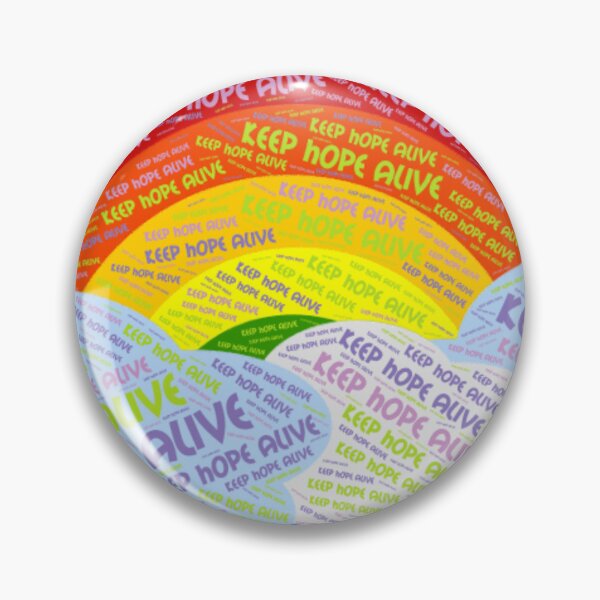 Item preview, Keep Hope Alive Positive Quote Rainbow Typography designed and sold by radiogalaxy.