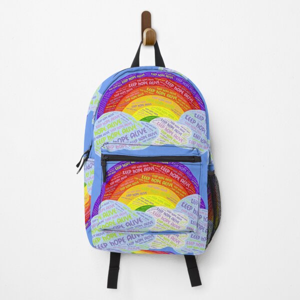 Item preview, Keep Hope Alive Positive Quote Rainbow Typography designed and sold by radiogalaxy.