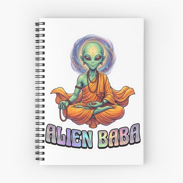 Item preview, Galactic Sadhu Alien Baba Sticker designed and sold by krazzyremo.