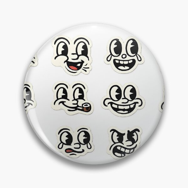 Item preview, Vintage Cartoon Faces – Retro Logo with Expressive Characters designed and sold by Dax Studio.