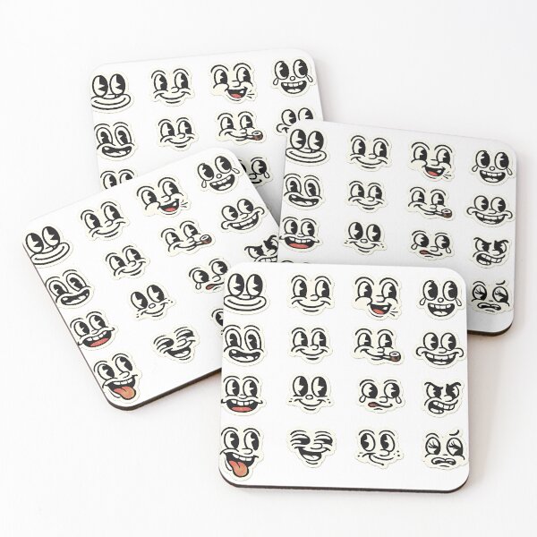 Item preview, Vintage Cartoon Faces – Retro Logo with Expressive Characters designed and sold by Dax Studio.