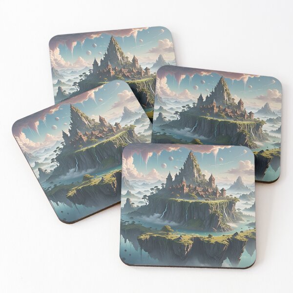 Item preview, Cloud Archipelago 2 – Ethereal Floating Islands Fantasy Art designed and sold by LittleBigGifts.