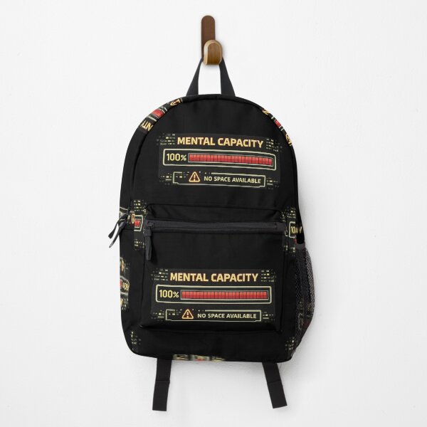 Item preview, Mental Capacity 100% Used – Retro Computer Overload Humor designed and sold by Mad Factory Designs.
