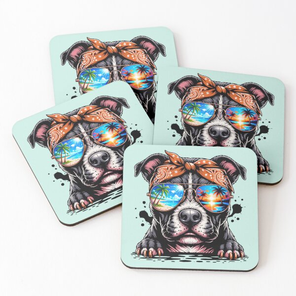 Item preview, COOL SUMMER PITBULL designed and sold by BKDIGITALSHOP.