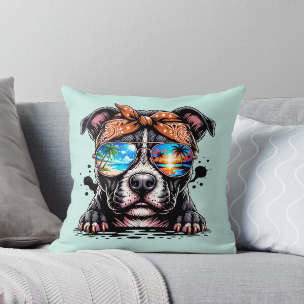 Item preview, COOL SUMMER PITBULL designed and sold by BKDIGITALSHOP.