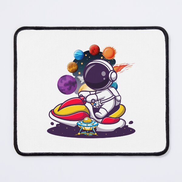 Item preview, Astronaut Riding a Futuristic Space Bike designed and sold by yuki-hana.