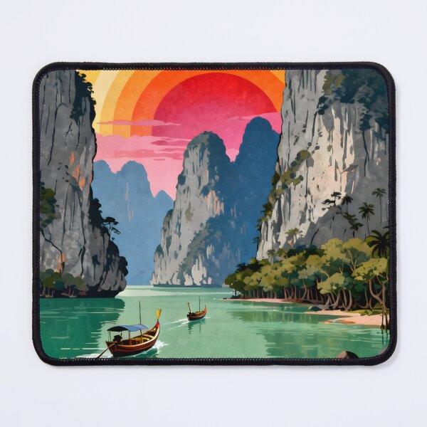 Item preview, Phang Nga Bay - Thailand Retro Sunset Collection designed and sold by Spirit of Siam.
