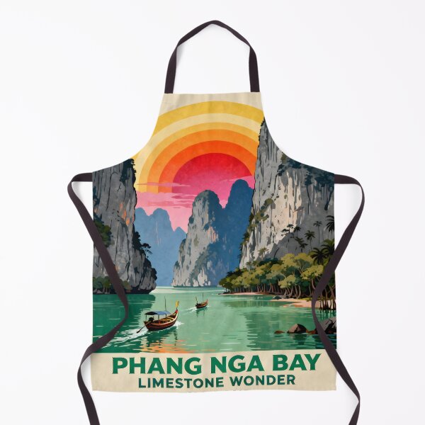 Item preview, Phang Nga Bay - Thailand Retro Sunset Collection designed and sold by Spirit of Siam.