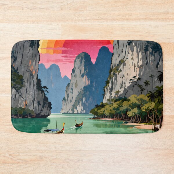 Item preview, Phang Nga Bay - Thailand Retro Sunset Collection designed and sold by Spirit of Siam.