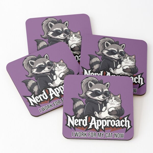 Item preview, I Work For My Cat Now – Funny Cat Lover Raccoon designed and sold by NerdApproach.