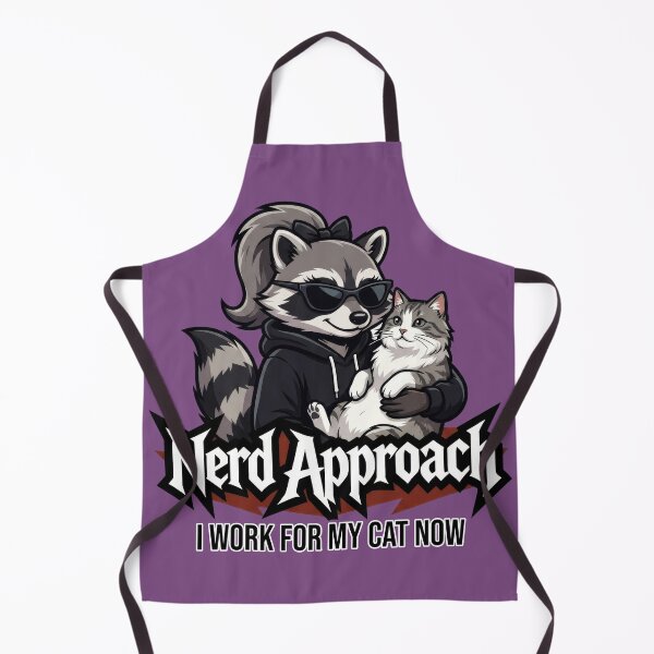 Item preview, I Work For My Cat Now – Funny Cat Lover Raccoon designed and sold by NerdApproach.