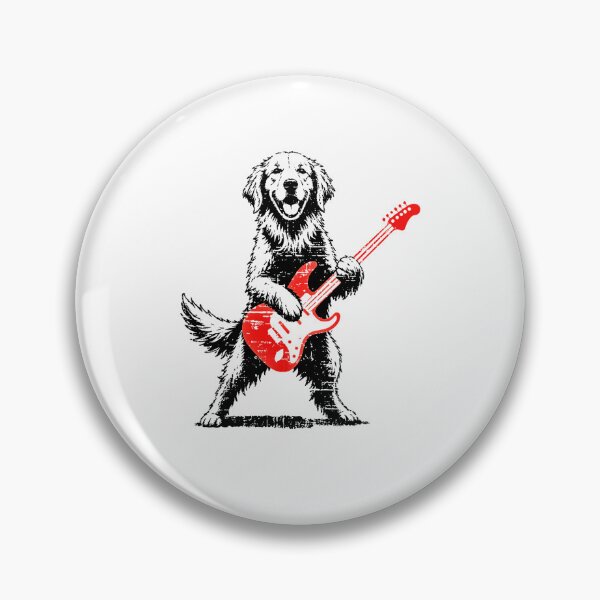 Item preview, Halloween Golden Retriever Playing Electric Guitar Funny Dog designed and sold by Rahamkshop.