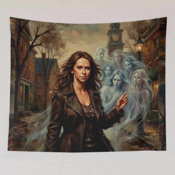 Item preview, Ghost Whisperer Retro Supernatural Drama Medium Spirit World Tribute Art TV Show Poster designed and sold by Art's Diner.