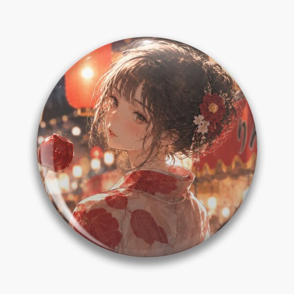 Item preview, Red Yukata Lady designed and sold by Japanese Vibes.