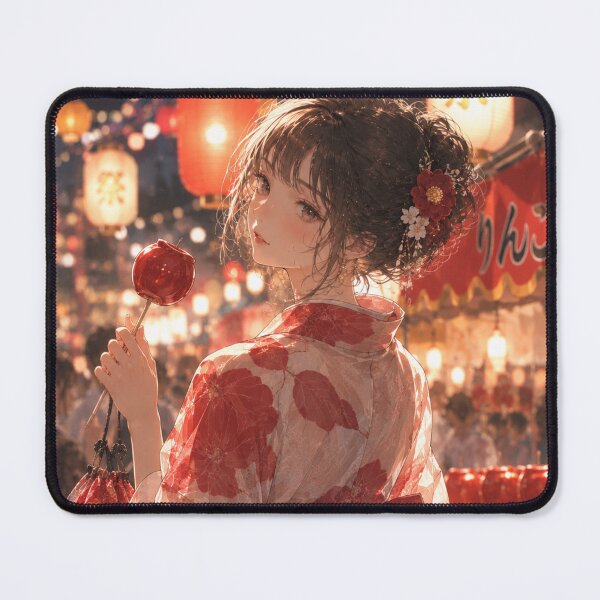 Item preview, Red Yukata Lady designed and sold by Japanese Vibes.