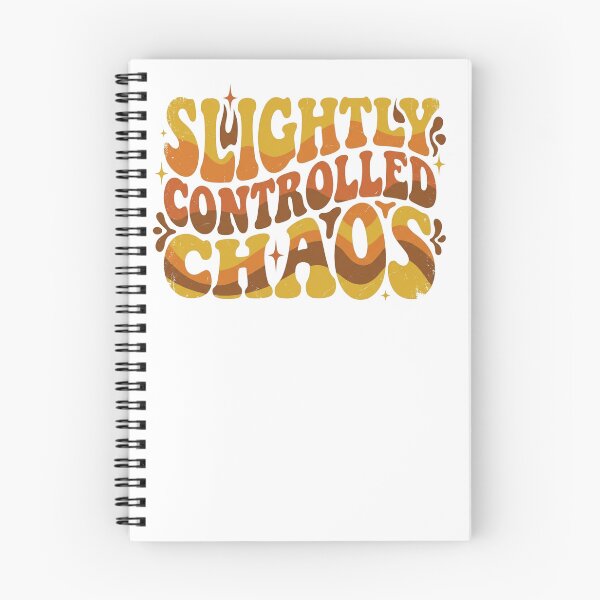 Item preview, Retro 70s Wavy Typography "Slightly Controlled Chaos" designed and sold by YourWearPulse.