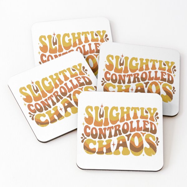 Item preview, Retro 70s Wavy Typography "Slightly Controlled Chaos" designed and sold by YourWearPulse.