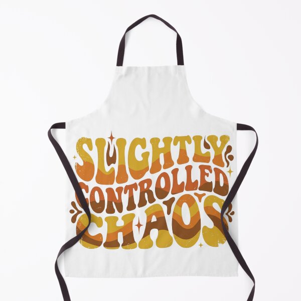Item preview, Retro 70s Wavy Typography "Slightly Controlled Chaos" designed and sold by YourWearPulse.