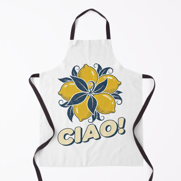 Item preview, Retro "Ciao!" Lemons - Vintage Italian Summer Citrus designed and sold by InkRebelprint.