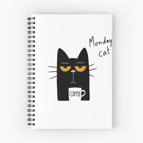 Item preview, Monday cat - Powered by Coffee  designed and sold by Min659.