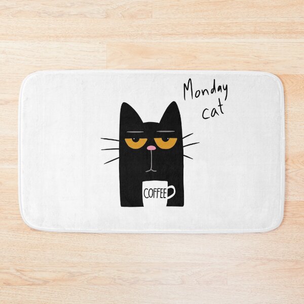 Item preview, Monday cat - Powered by Coffee  designed and sold by Min659.