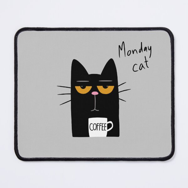 Item preview, Monday cat - Powered by Coffee designed and sold by Min659.