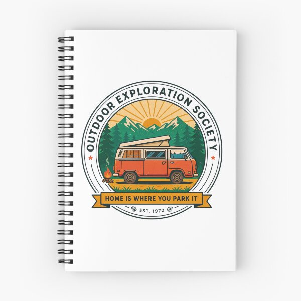 Item preview, Outdoor Exploration Society Camper Van Adventure Badge designed and sold by Gabe1983.