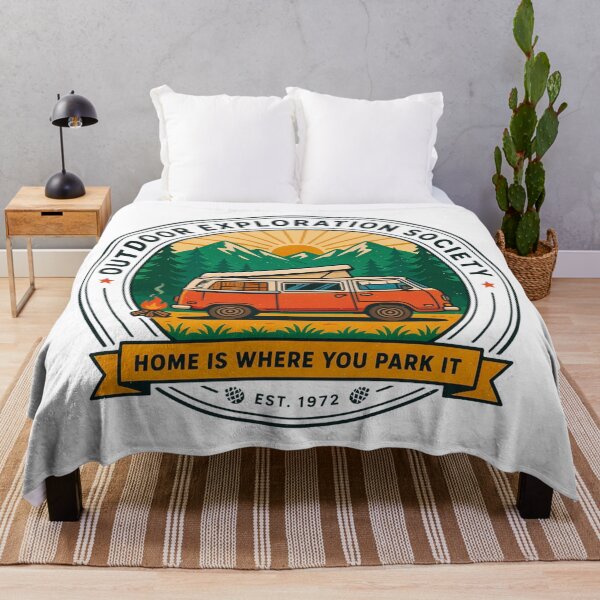 Item preview, Outdoor Exploration Society Camper Van Adventure Badge designed and sold by Gabe1983.